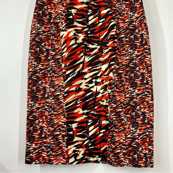 French Connection V-Neck Sleeveless Sheath Dress Size 6 Maximalism Party Office - Picture 4 of 13